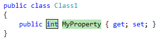 Prop Snippet from Visual Studio 2005