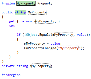 Prop Snippet from Visual Studio 2005